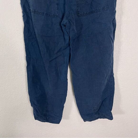 A by Anthropologie Blue Lyocell and Linen Capri Pants - Picture 6 of 8